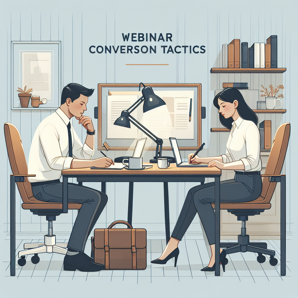 Webinar Conversion Tactics: Strategies for engaging and converting audiences through webinars.
