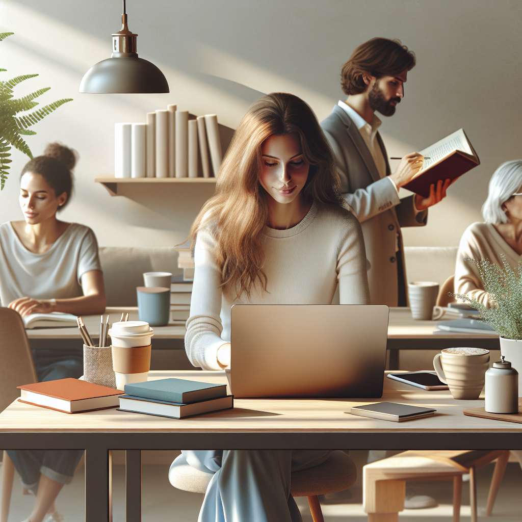 Digital Course Referral: Detailed image description incorporating the keyword naturally.