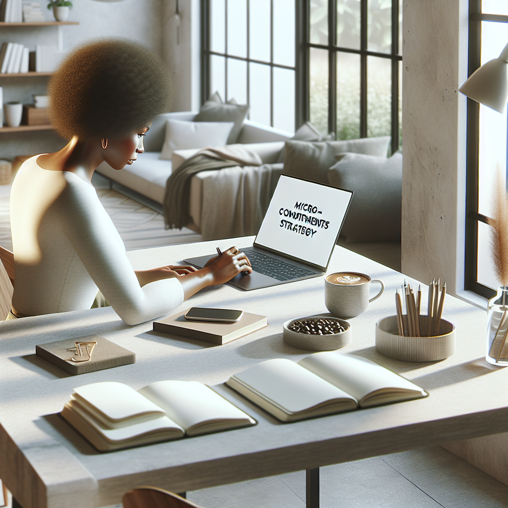 Micro-Commitments Strategy: Detailed image description incorporating the keyword naturally.