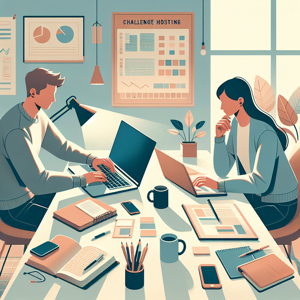 Challenge Hosting Tips: Detailed image description incorporating the keyword naturally.