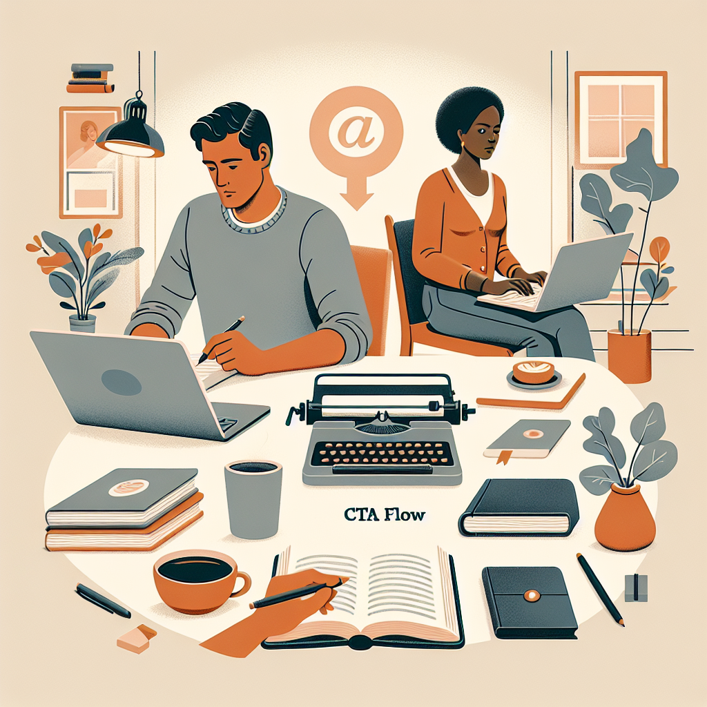 Email CTA Flow: Detailed image description incorporating the keyword naturally.