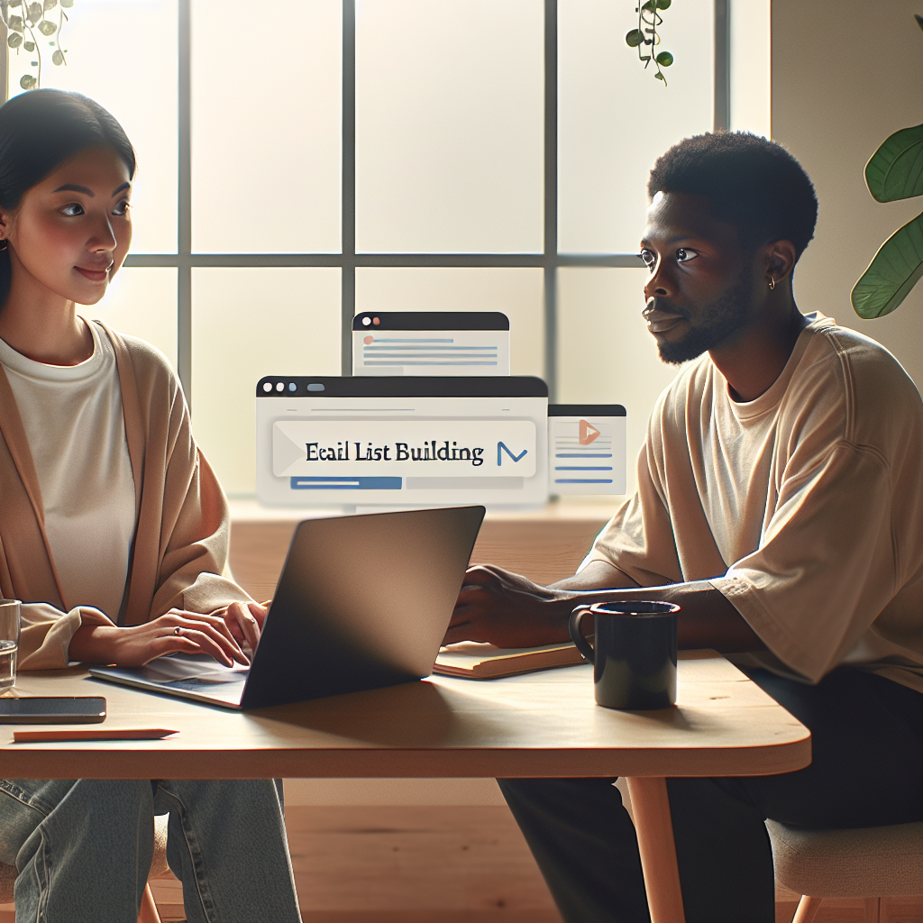 Email List Building Workshops: Detailed image description incorporating the keyword naturally.