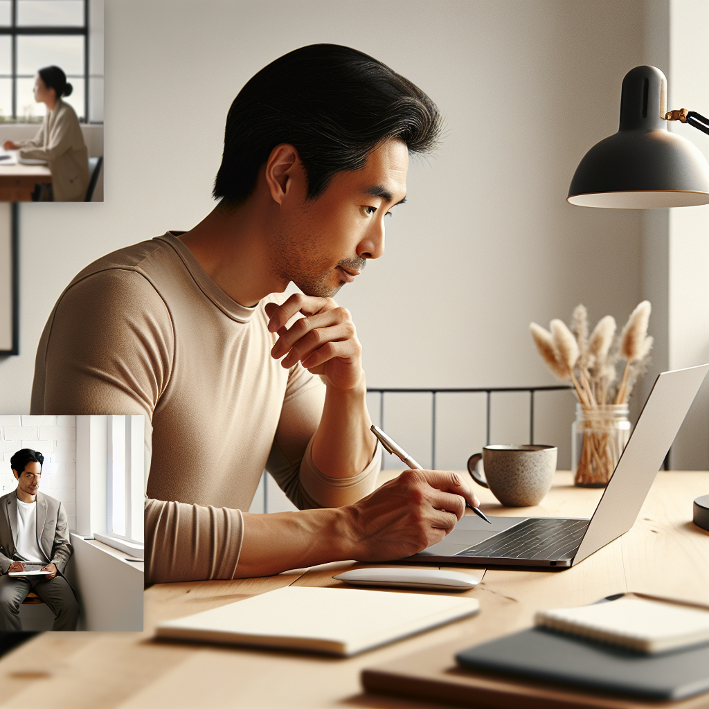 Email Storytelling Techniques: Illustration of a person writing an engaging email narrative.