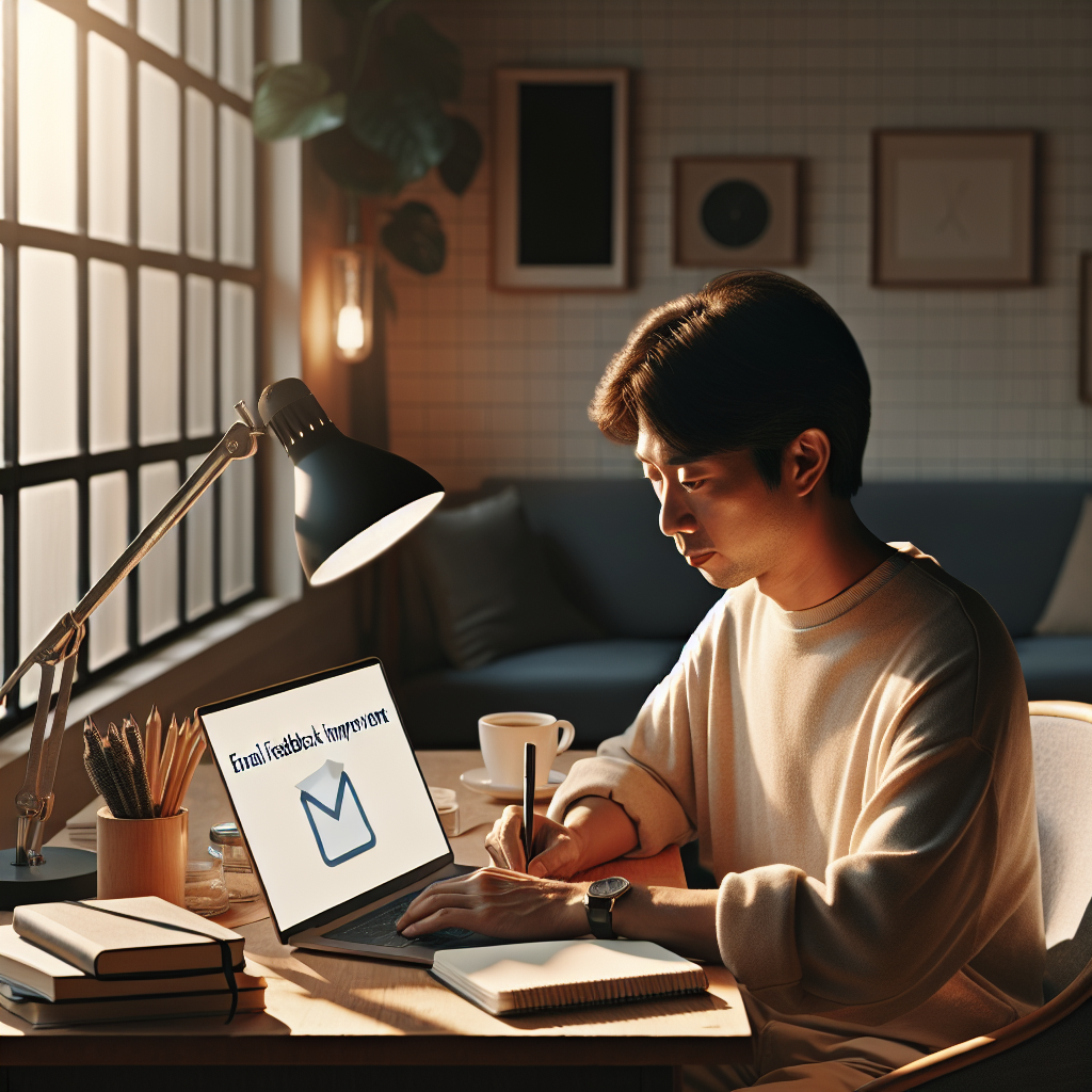 Email Feedback Improvement: Detailed image description incorporating the keyword naturally.