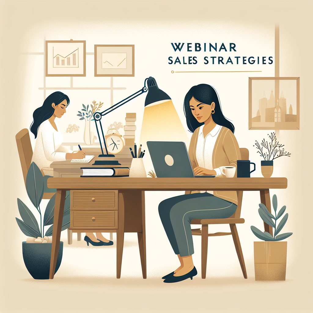 Webinar Sales Strategies: Detailed image description incorporating the keyword naturally.