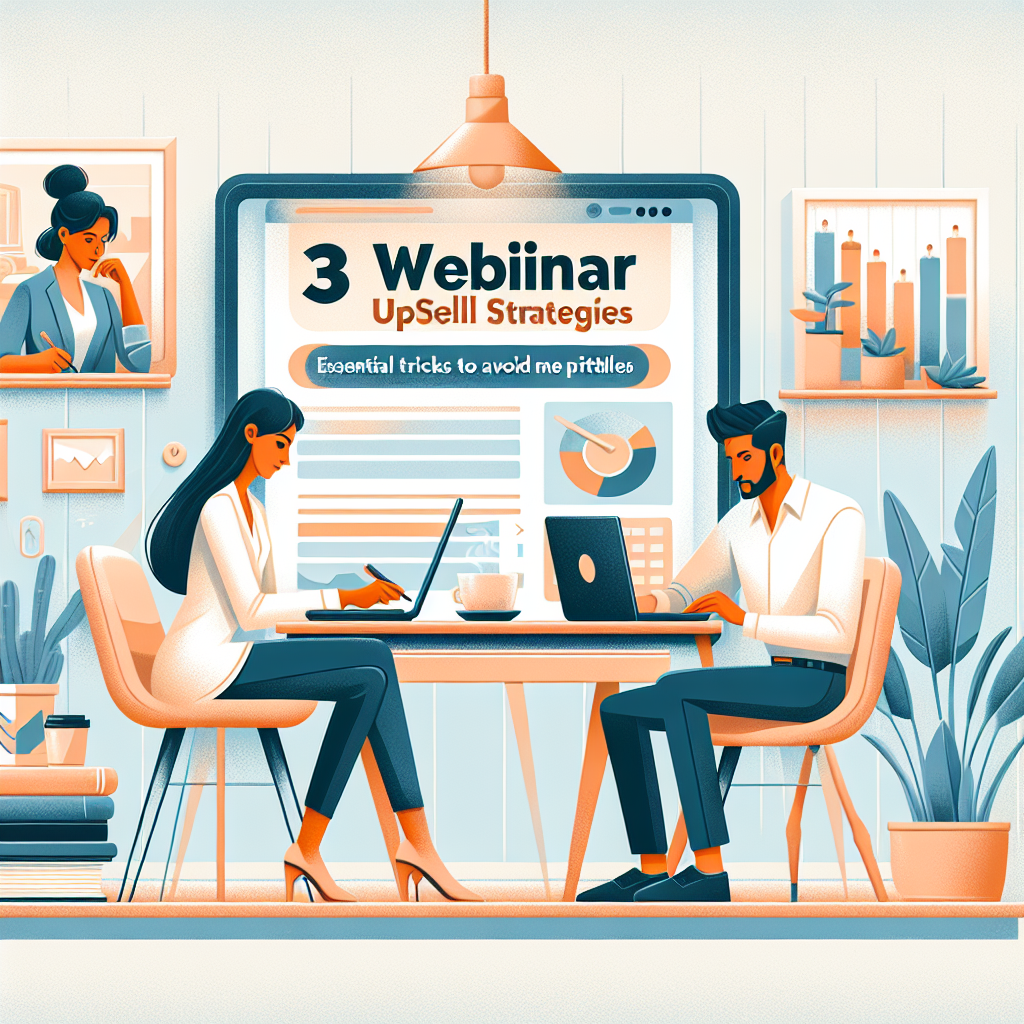 Webinar Upsell Strategies: An illustration of effective upsell methods in action.